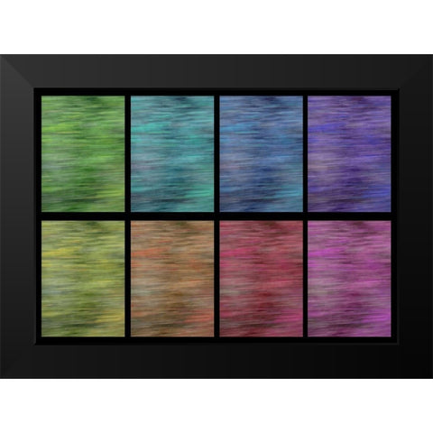 Rainbow Panes II Black Modern Wood Framed Art Print by Simons