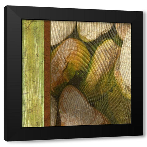 River Zen Black Modern Wood Framed Art Print by Simons