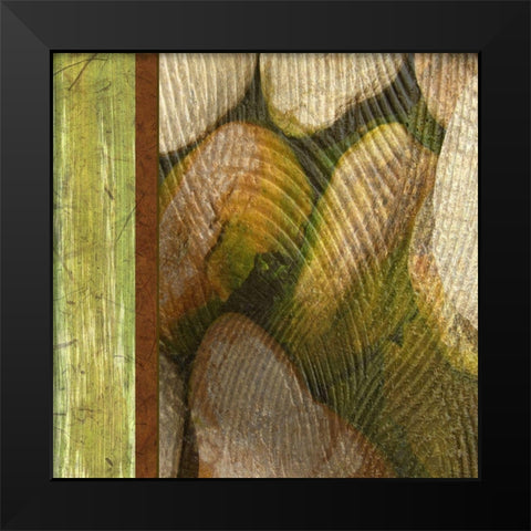 River Zen Black Modern Wood Framed Art Print by Simons