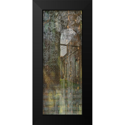 Roundhouse Courtyard Black Modern Wood Framed Art Print by Simons