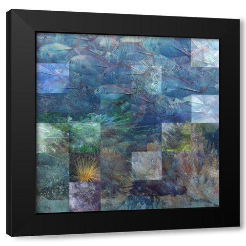 Schools In Black Modern Wood Framed Art Print with Double Matting by Simons