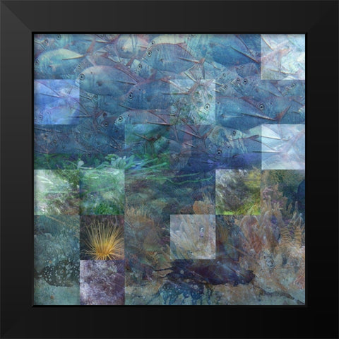 Schools In Black Modern Wood Framed Art Print by Simons