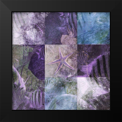 Sea View II Black Modern Wood Framed Art Print by Simons