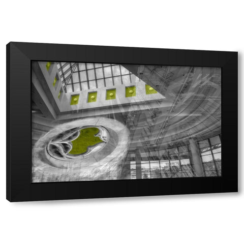 Skyviews Black Modern Wood Framed Art Print by Simons