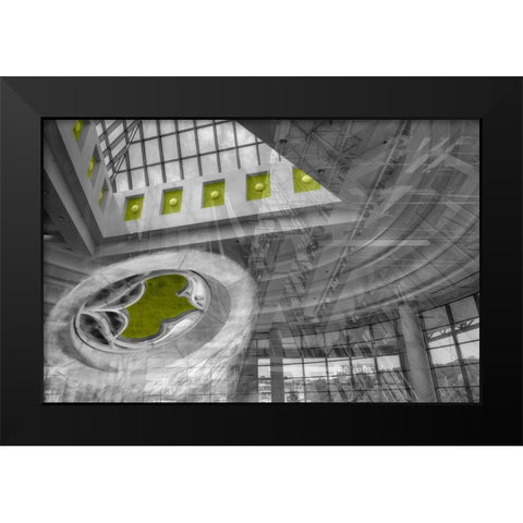 Skyviews Black Modern Wood Framed Art Print by Simons