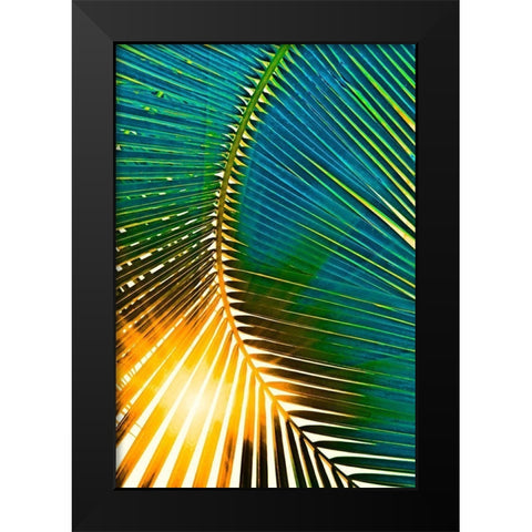 Sun Spray Black Modern Wood Framed Art Print by Simons