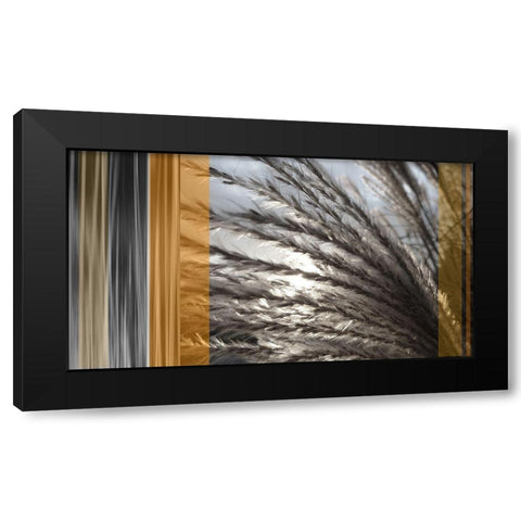 Sunlit Amber I Black Modern Wood Framed Art Print by Simons