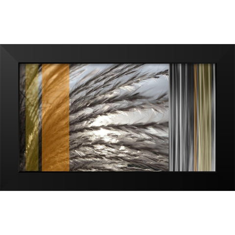 Sunlit Amber II Black Modern Wood Framed Art Print by Simons