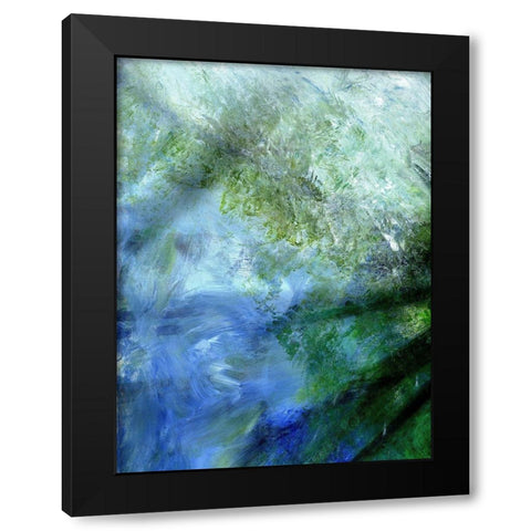 The Deep Black Modern Wood Framed Art Print by Simons