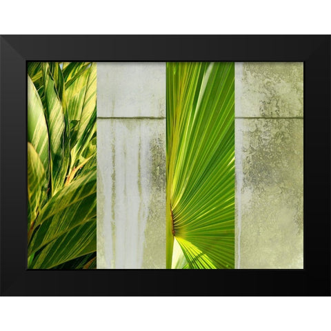 Up Against the Wall Black Modern Wood Framed Art Print by Simons