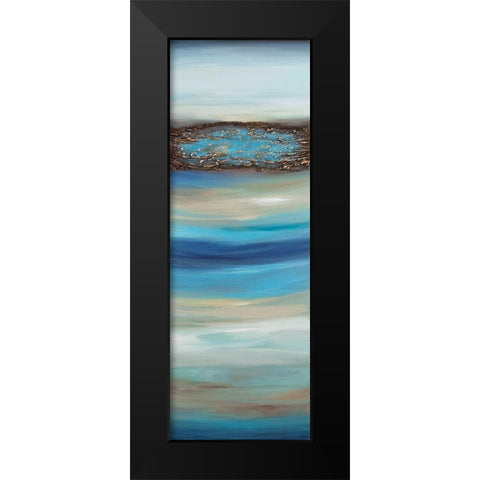 Oceanscape C Black Modern Wood Framed Art Print by Hinz
