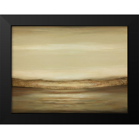 Quietness A Black Modern Wood Framed Art Print by Hinz