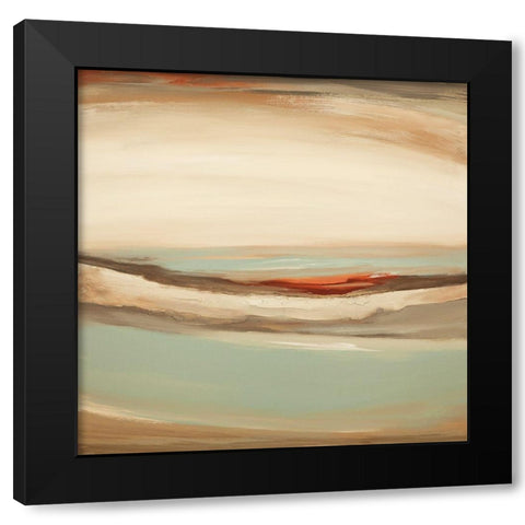 Whosh II Black Modern Wood Framed Art Print by Hinz