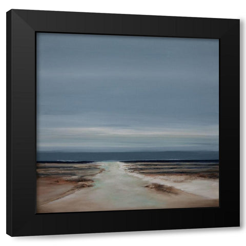 New Perspectives II Black Modern Wood Framed Art Print with Double Matting by Hinz