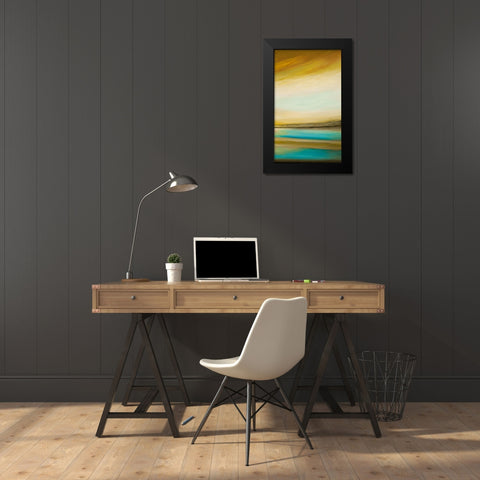 Brilliance II Black Modern Wood Framed Art Print by Hinz