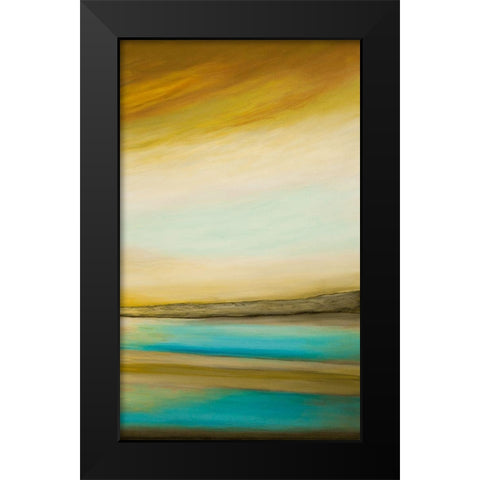 Brilliance II Black Modern Wood Framed Art Print by Hinz