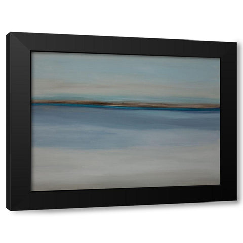 Over the Blues Black Modern Wood Framed Art Print with Double Matting by Hinz