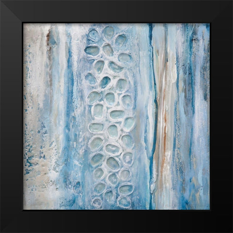 Texturescape II Black Modern Wood Framed Art Print by Hinz