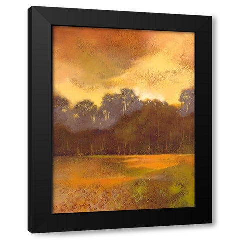 Autumn Forest I Black Modern Wood Framed Art Print with Double Matting by Larson