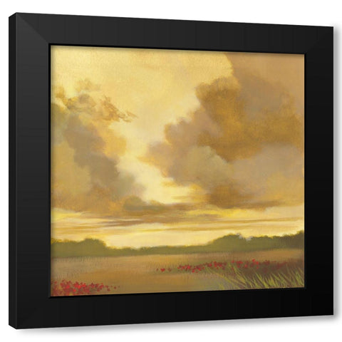 Dusk II Black Modern Wood Framed Art Print with Double Matting by Larson