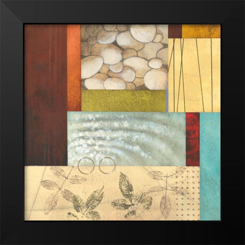 Organic Abstract I Black Modern Wood Framed Art Print by Larson