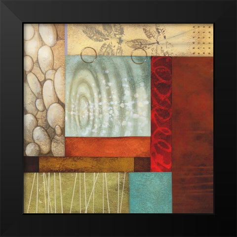 Organic Abstract II Black Modern Wood Framed Art Print by Larson