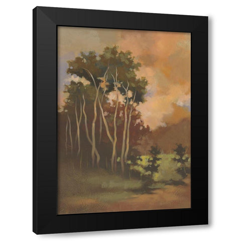 Stillness I Black Modern Wood Framed Art Print with Double Matting by Larson