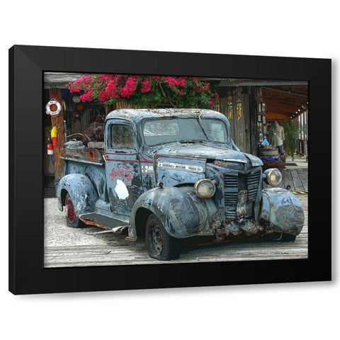 Fish Wagon II Black Modern Wood Framed Art Print by Mack