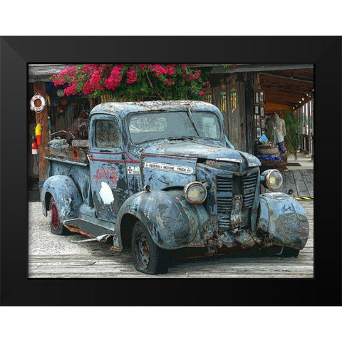 Fish Wagon II Black Modern Wood Framed Art Print by Mack