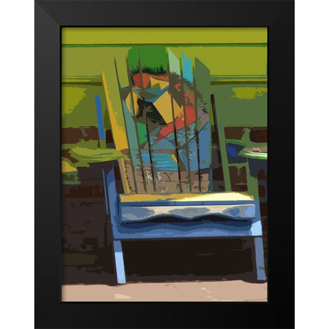 Key West Idirondack I Black Modern Wood Framed Art Print by Mack