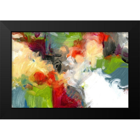 Allegro Black Modern Wood Framed Art Print by King