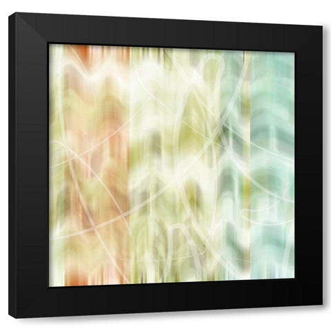 Blends I Black Modern Wood Framed Art Print with Double Matting by King