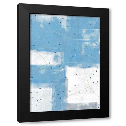 Confetti I Black Modern Wood Framed Art Print with Double Matting by King