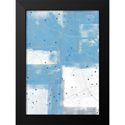 Confetti I Black Modern Wood Framed Art Print by King