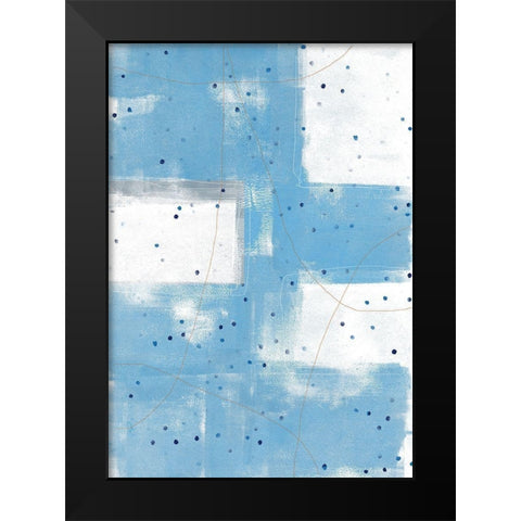 Confetti II Black Modern Wood Framed Art Print by King