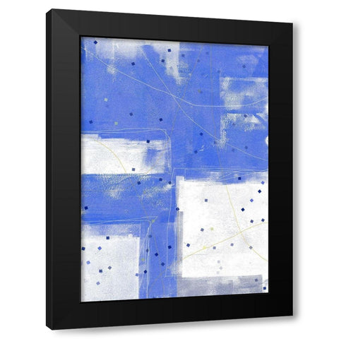 Confetti IV Black Modern Wood Framed Art Print with Double Matting by King