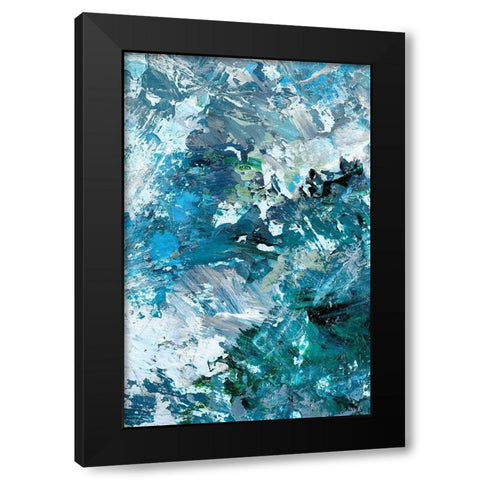 Multiple Blues I Black Modern Wood Framed Art Print with Double Matting by King