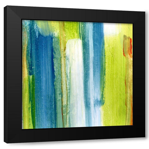 Brush Stroke III Black Modern Wood Framed Art Print by King