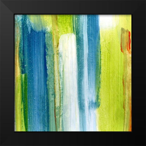 Brush Stroke III Black Modern Wood Framed Art Print by King