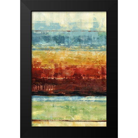 Umber and Ochre I Black Modern Wood Framed Art Print by King