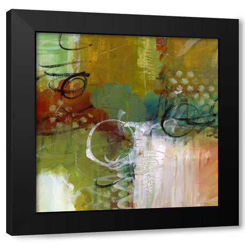 Light Stream Black Modern Wood Framed Art Print with Double Matting by King