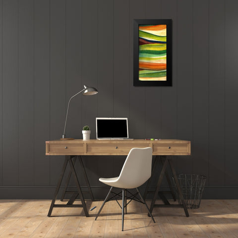 River Earth I Black Modern Wood Framed Art Print by King