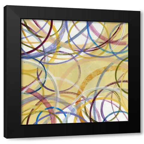 Perimeter I Black Modern Wood Framed Art Print by King