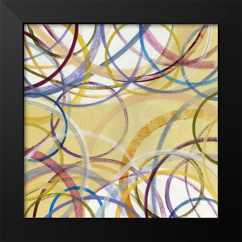 Perimeter I Black Modern Wood Framed Art Print by King
