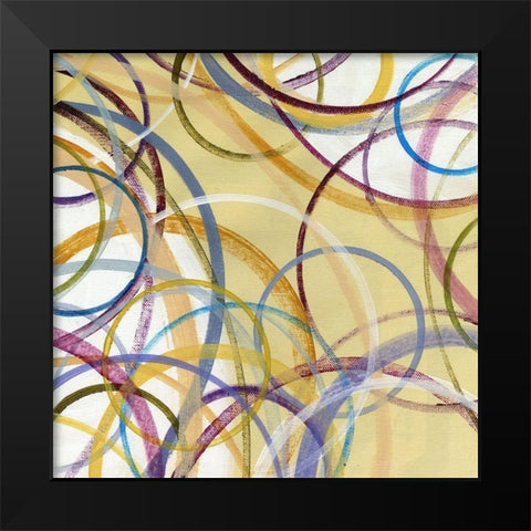 Perimater II Black Modern Wood Framed Art Print by King