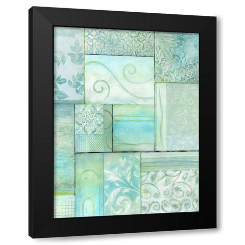 Seaglass I Black Modern Wood Framed Art Print by King