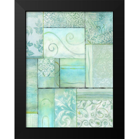 Seaglass I Black Modern Wood Framed Art Print by King
