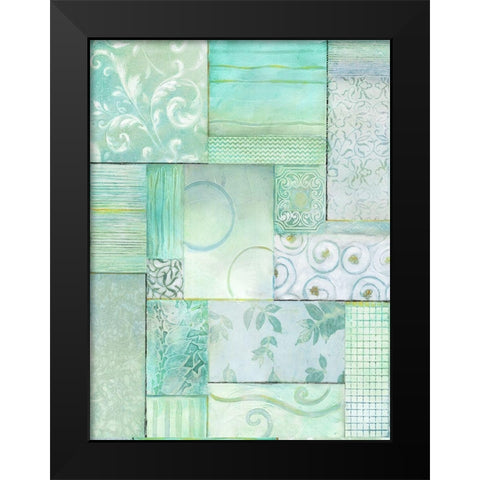 Seaglass II Black Modern Wood Framed Art Print by King
