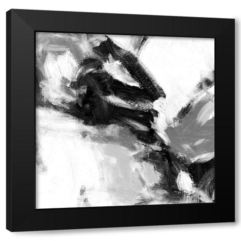 Night Wind II Black Modern Wood Framed Art Print with Double Matting by King