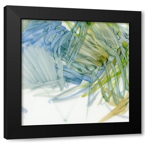 Palm Gesture II Black Modern Wood Framed Art Print with Double Matting by King